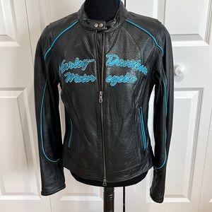 Harley-Davidson Jacket. Genuine Leather. Body Lining 100% Polyester. size M.